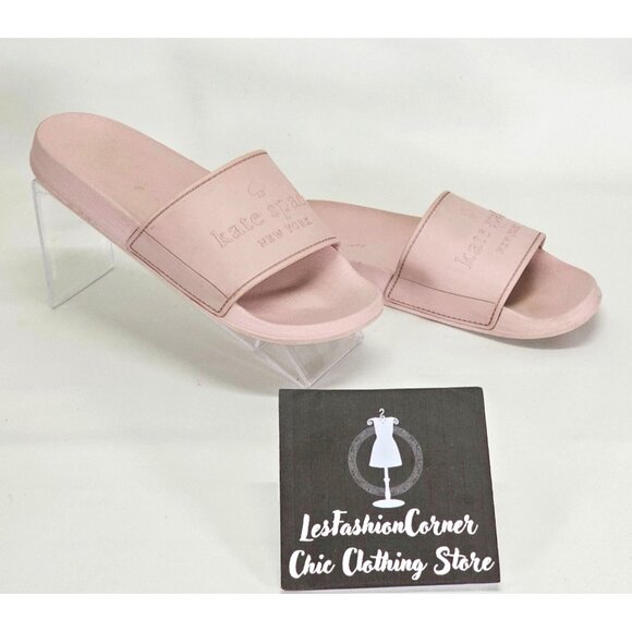 Kate Spade Women's Muted Pink Rubber Slide-On Sunny Sandals Size 5 2063 - Picture 4 of 16
